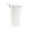 Wall Mount Trash Bin Large Capacity Hanging Small Trash Can Waste Basket with Lid for Bathroom
