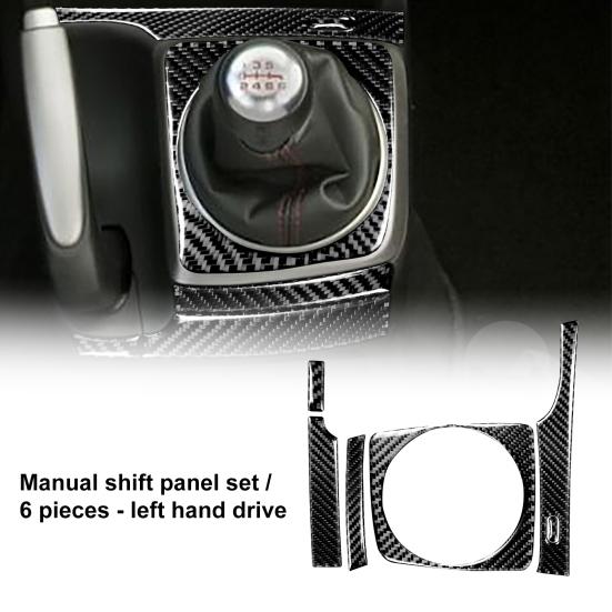 

6 шт./компл. крышка ручной коробки передач водонепроницаемая пылезащитная наклейка на панель переключения передач из углеродного волокна для Honda Civic 8-го поколения