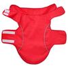 Dog Raincoat with Reflective Strips Polyester Red Size S