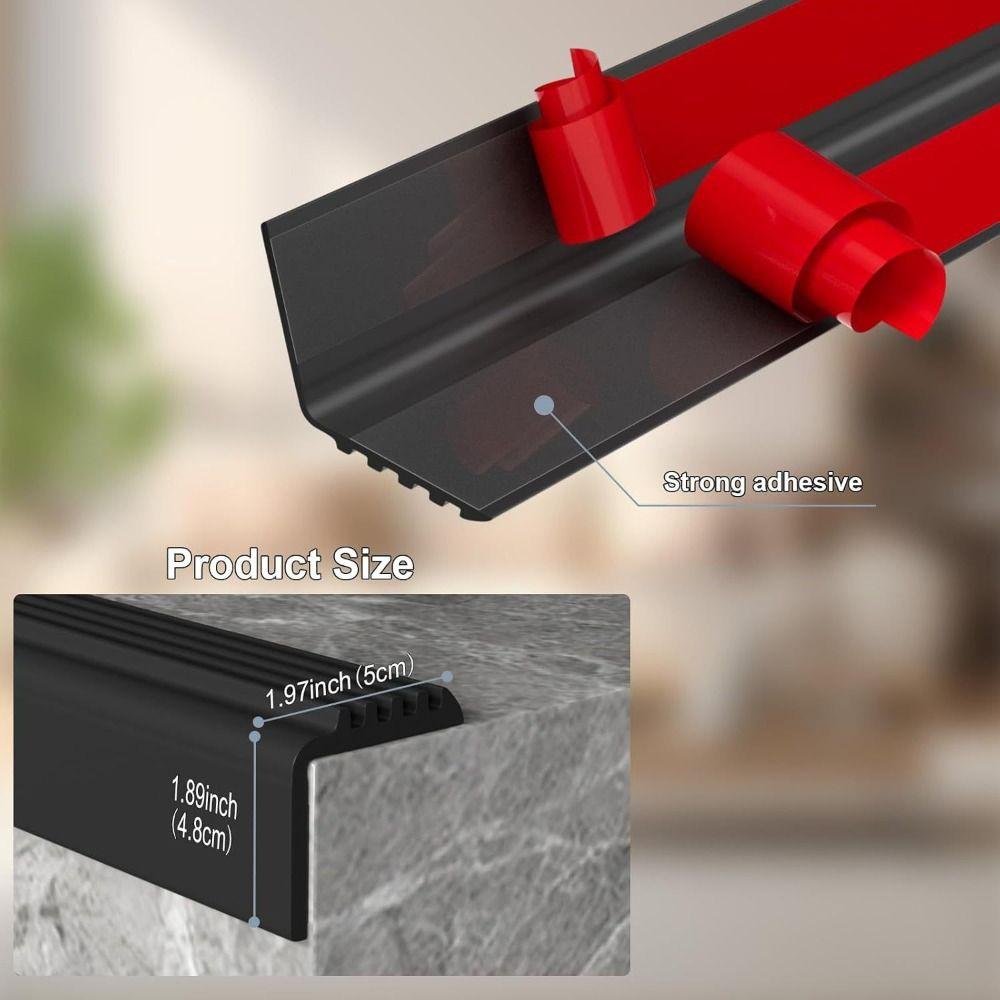 100cm Stair Safety Strip Non-Slip Decorative Strip Stair Edge Protector  Indoor Outdoor