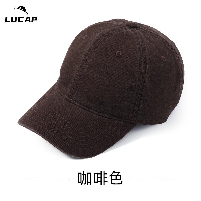 Big head circumference hat men's cap large size spring and autumn baseball cap large brim showing small face, enlarged and deepened baseball cap