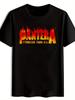 Black Graphic T-shirt - "PANTERA Stronger Than All" Retro Rock Band Design