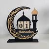 Ramadan Countdown Calendar Wood Eid Mubarak Ornament Kareem Ramadan Decoration 2025 For Home Islamic Muslim Party Decor Gifts