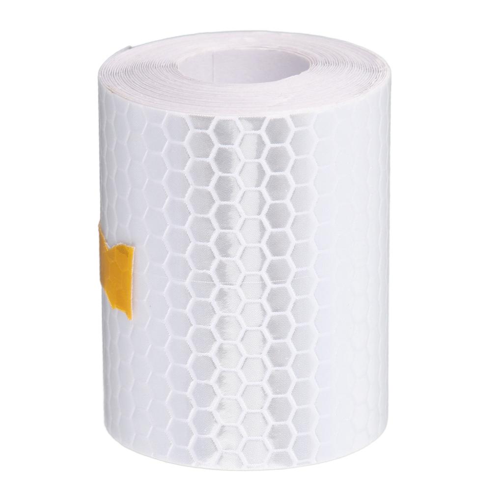 3 Meter * 5cm Car Body Reflective Tape Strip Stickers Safety Warning Decal Trim (White)