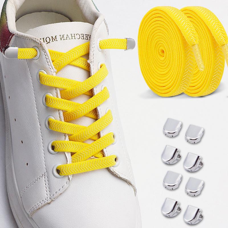 2Pairs Quick Lace Lazy Sports Shoestring Elastic No Tie Shoe Laces for Kids & Adults - Easy Slip-On Shoelaces Shoe Accessories