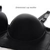 Thin Smooth Memory Steel Ring Large Size Bra with Double Breasts Deep Women's Underwear