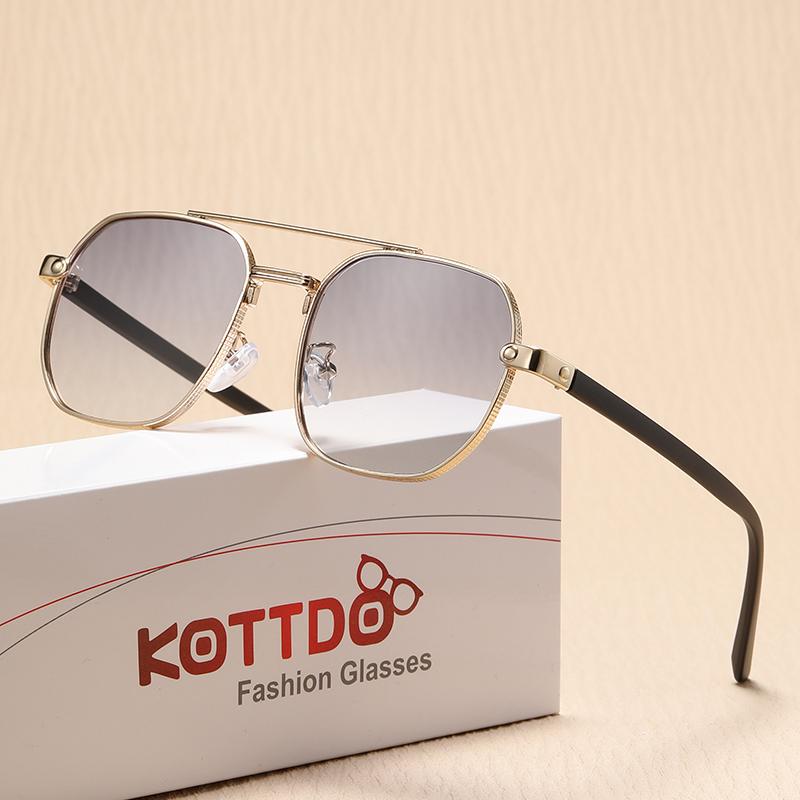 Metal Sunglasses Fashionable Men Brand Designer Women Outdoor Driving High-End Sun Glasses Mirror Fishing Goggles Sunshine UV400