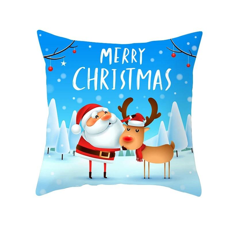 

Наволочки с рождественской тематикой Аксессуары для автомобиля Офис Санта-Клаус Гостиная Диван Домашние наволочки 40x40cm