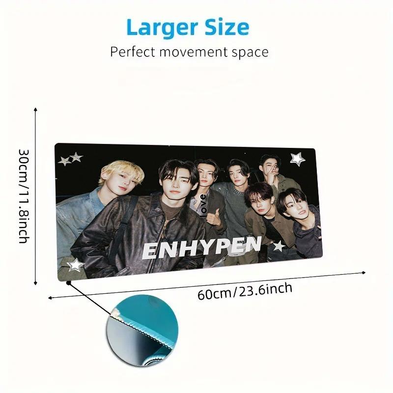 ENHYPEN Color Mouse Pad Large Gaming Table Cushion Non-slip Laptop Tablet Big Mousepad XXL Mat Mini PC Playmat With Lock edge