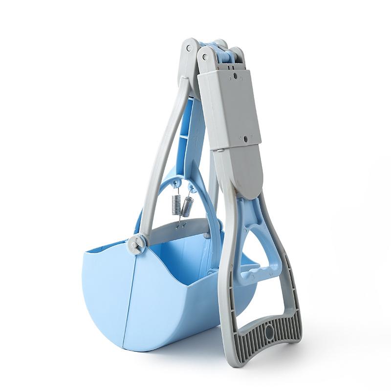 Pet Dog foldable Pooper Scooper Portable Outdoor Cleaner Garbage Picker Poop Collector Dog Jaw Clamp Convenient Cleaning Tools