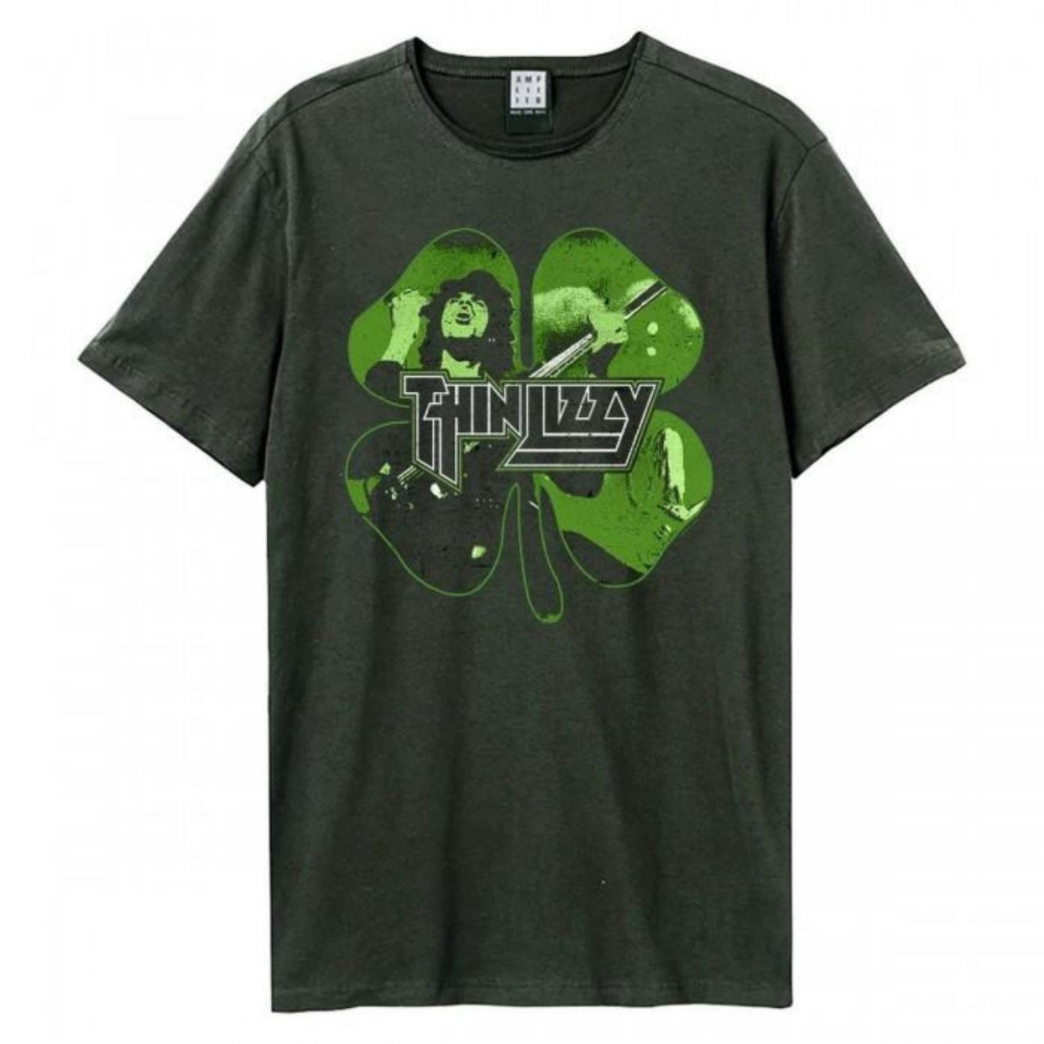 Amplified Unisex Adult Shamrock Thin Lizzy T-Shirt S чёрный