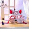 [Joyasslly] Fox Mask Cosplay Set of 3 with Bells, Japanese-Style Fox Mask, Costume Ornament, Accessory, Halloween, Festival, Summer Festival, School