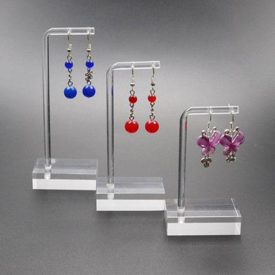 Support de présentoir pour boucles d'oreilles en acrylique - Présentation simple pour clous, pendantes et accessoires de bijoux en jade