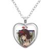 Perfect Blue Anime Movie Cartoon Glass Heart-Shape Pendant Necklace Cass Heart Shape Pendant Necklace Jewelry Charm Collect Gift