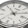 Casio MTP-1302D-7A1V Analog Quartz Men's Watch Silver Metal Band White Dial