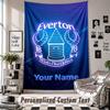 Sieninis gobelenas su individualiu vardu ir tekstu, Everton FC dekoratyvinis gobelenas miegamajam