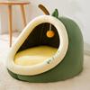 Avocado Cats Cave Bed Warming Calming Tent House for Small Dogs Non-Slip