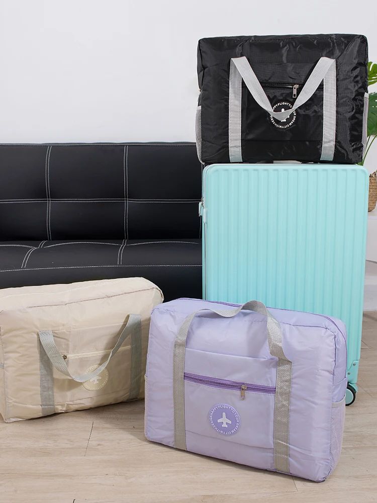 Large Capacity Foldable Travel Bag Portable Handheld Luggage for Short Distance Simple Waiting for Delivery Storage Bag