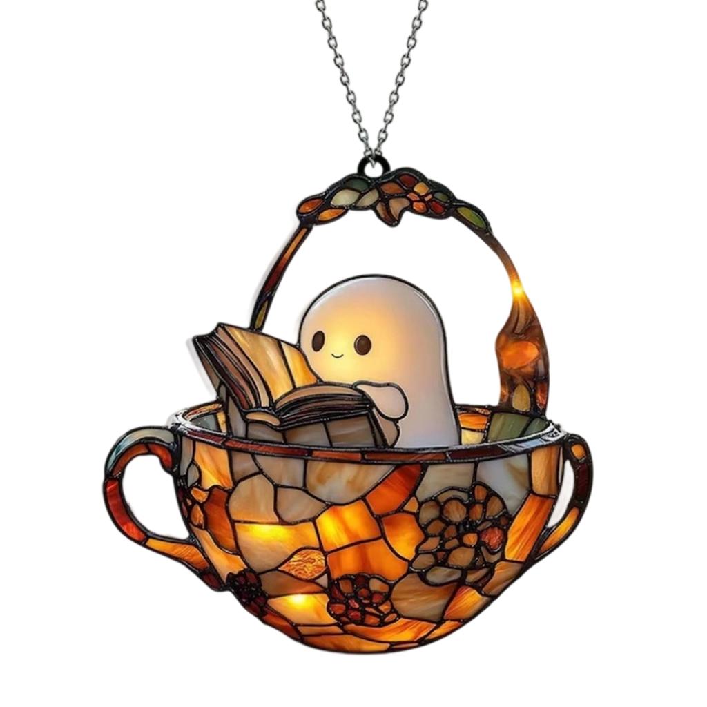 Acrylic Halloween Window Hanging Decor For Indoor Outdoor Fall Party Home Decoration Durable Unbreakable Design