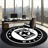 Cruz Azul (28) Round Office Rug Decorative Floor Rug for Office Bedroom Living Room and Home Space