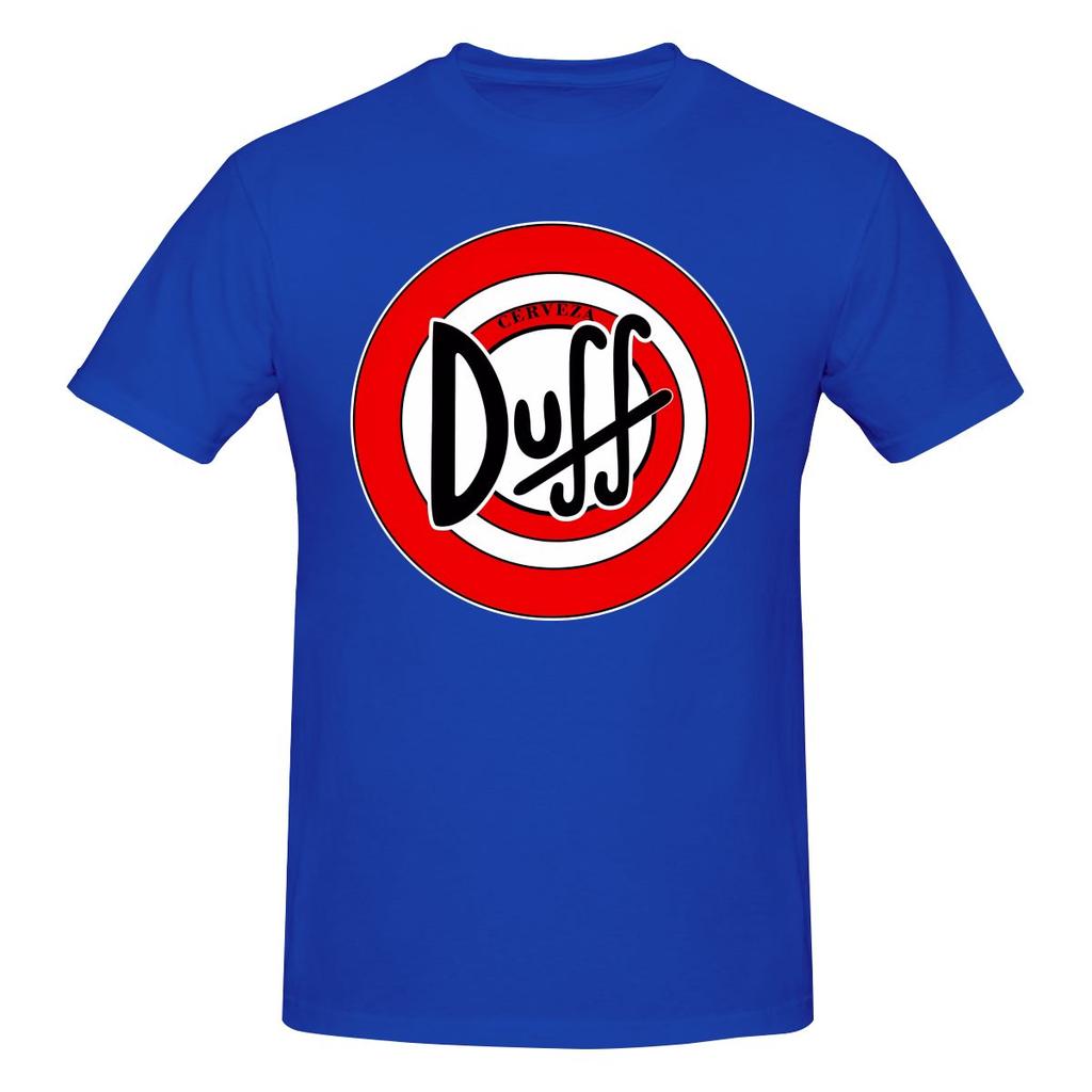 Duff Beer 5 Ultraminimalist Tshirt Artistic Commuting Rich Color Basic Tee