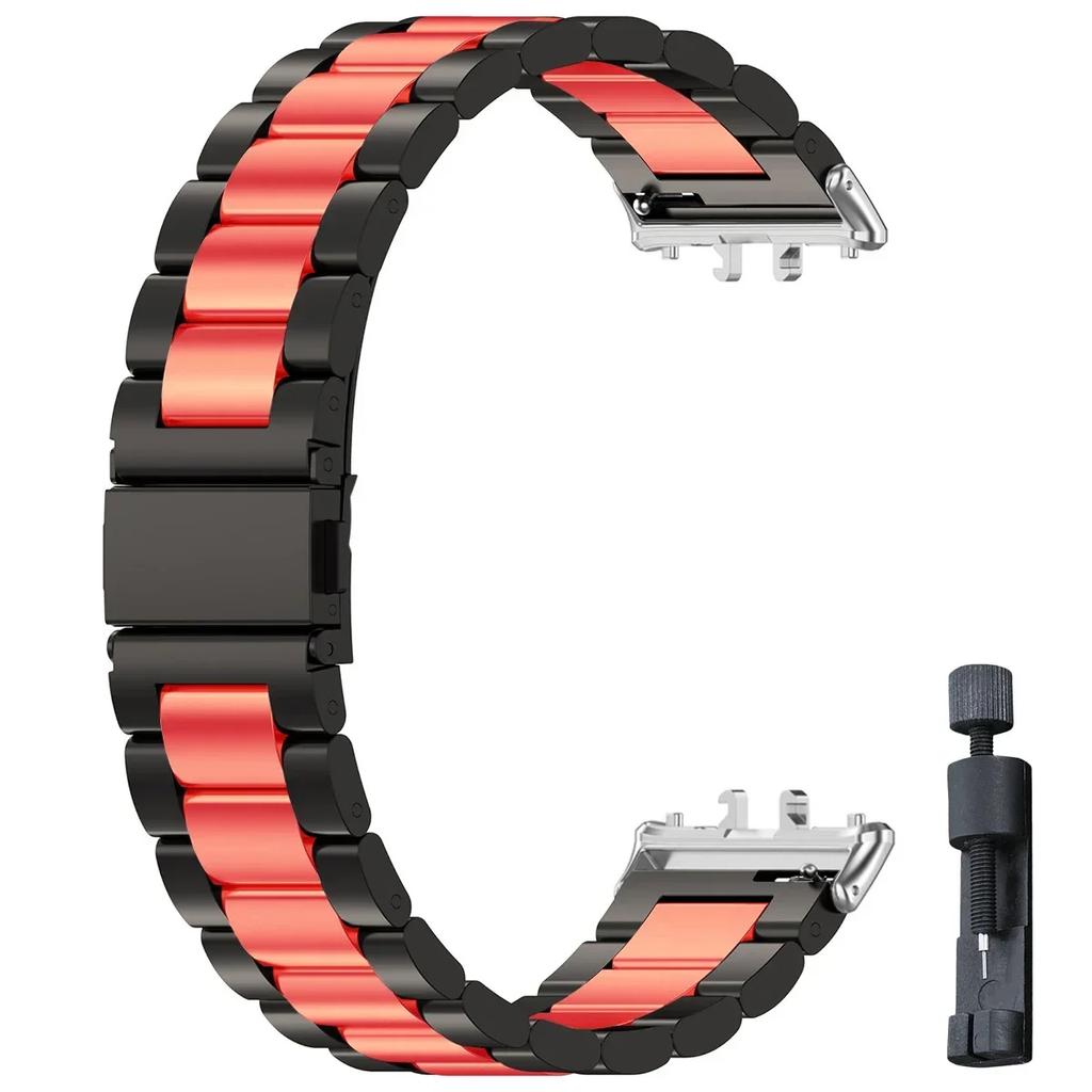 Samsung Galaxy Fit 3 İçin Paslanmaz Çelik Kordon Metal Bileklik Lüks İş Bandı Samsung Galaxy Fit3 SM-R390 Aksesuarları