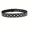 Big Five Star Round Rivet Belt for Men and Women, Personalized Punk Decorative Pants