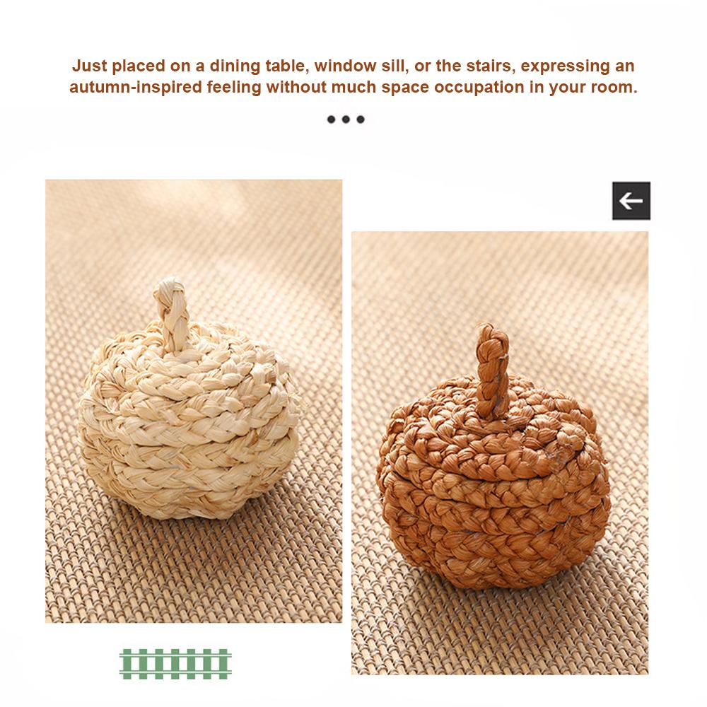 Esstisch Dekoration Künstliche Kürbis Dekoration Tisch Mittelstück Ernte Stroh Kürbisse