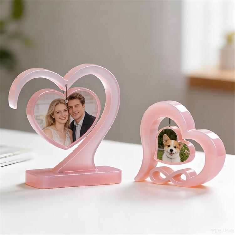 Photo Frame Resin Mold Heart Silicone Mold for Epoxy Resin Picture Frame Molds for Resin Casting Art Crafts Home Decors