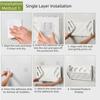 Easy Assembly Plastic Folding Shoe Rack Large Capacity Space Saving Wall-Mounted Shoe Rack No Punching Slipper Rack Closet