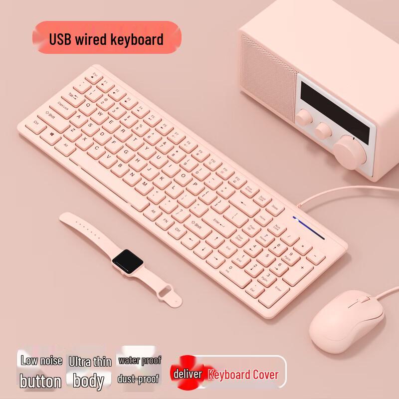 You Shi Silent Wired Mechanical Keyboard & Mouse Combo