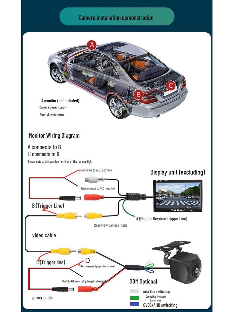 Kia Sportage MK2 2005-2006 Nachtsicht Rückfahrkamera