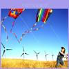 Colorful Parafoil Kite With Long 200cm Tails And 30m Flying Line For Outdoor Fun