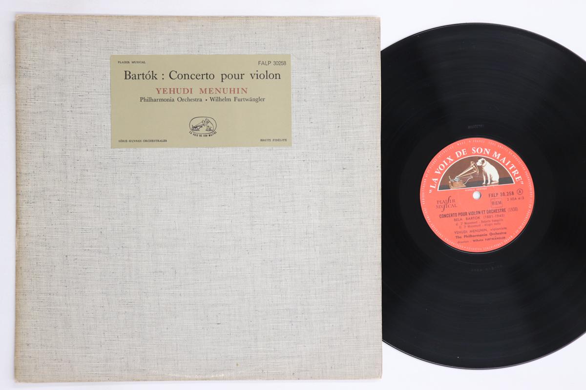 

LP Record YEHIDI MENUHIN, WILHELM FURTWANGLER - Bartok Concerto Pour Violin FALP30258 LA VOIX DE SON France Classical Used