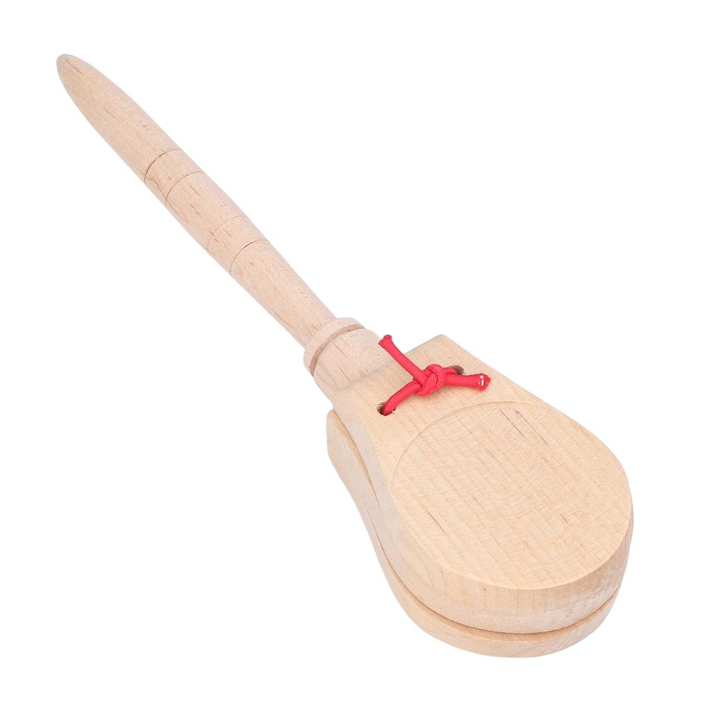 Castanets Safe Wood Material Soft Sound Portable Developing Musical Sense Educational Hand Castanets Toys for Kids