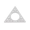Triangle Ring Frame Metal Silvery Stencil Embossing Cutting Dies For Diy Scrapbooking Paper Album Cards Making