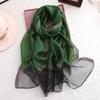 2024 New Solid Color Silk Acrylic Shawl Women'S Long Scarf With Gold Silk Sequin Scarf Autumn Sunscreen Scarf