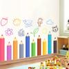 Fun Crayon Wall Stickers with Hand-Drawn Designs Wall Decoration Creative Wall Decals Home Decoration Accessories