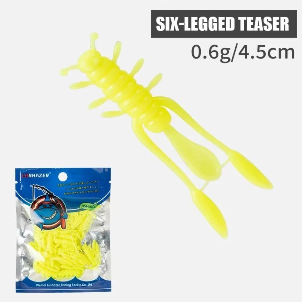 45mm Length Soft Lure Larva Soft Material Soft Fishing Lures Mini Mini Worm Lures For Bass