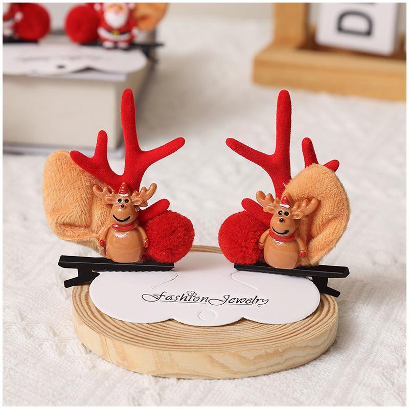 Festive Antler Hair Clip - Cute Christmas Headwear for Adults & Kids