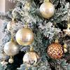 Christmas Tree Ornaments: Painted Irregular Paper Box Set of Colored Balls