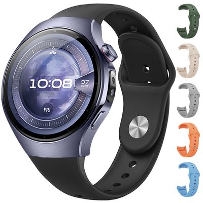 No Gaps Soft Silicone Watch Strap For Huawei Watch 5 46MM Sport Bnad Bracelet For Huawei Watch 5 42MM Wrist Band Watchbands