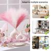 42cm Fluffy Pampas Grass Boho Decor Artificial Flower Fake Plant Reed Simulated Party Wedding Home Decoration Colorful Pampas