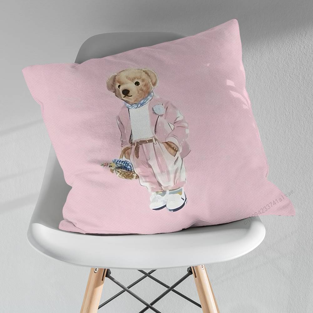 Fashion BBears Cool Art Various Sizes Square Pillow Case For Car Home Bedchamber Decor Birthday Gift