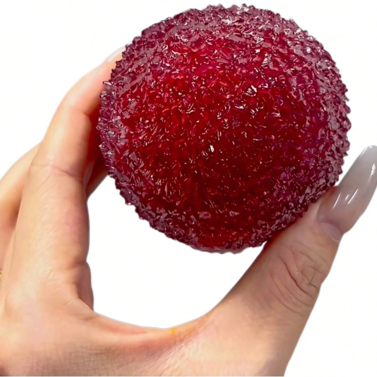 

Soft Lychee Shaped Squishy Toy, Portable Stress Relief Squeeze Ball, Ideal Desk Decor & Anxiety Relief Fidget Toy United States