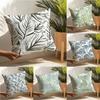 Minimal Artistic Leaf Texture Pillow Case Linen Pillow Case Sofa Home Decor Cushion Cover Cushion Cove