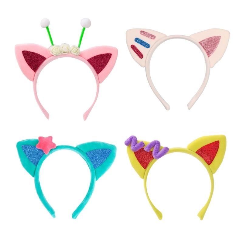 Halloween Cat Ear Hair Hoop Cute Live Broadcast Hair Holder Festival Headwear
