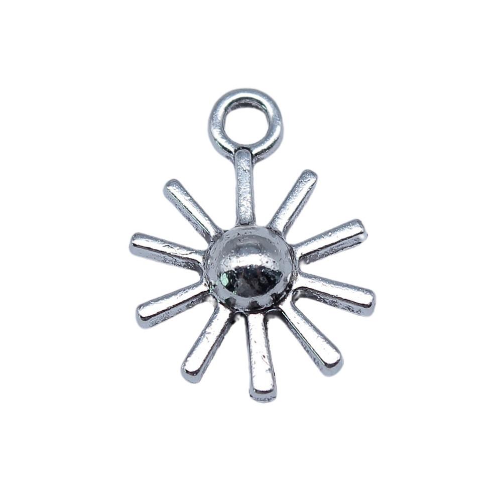 Sun And Moon Face Charms Multi Color Alloy Pendants For Celestial Themed Jewelry