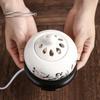 110V/220V Fornello per Oli Essenziali a Forma di Loto Ceramica Spina Elettrica Bruciatori di Incenso in Polvere di Sandalo OUDH Meditazione Stufa Profumata
