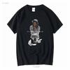 Foolio In Memory Cotton T Shirt Dripped Design Vintage Washed Casual Stretched Streetwear Slightly Soft Fashion Unisex